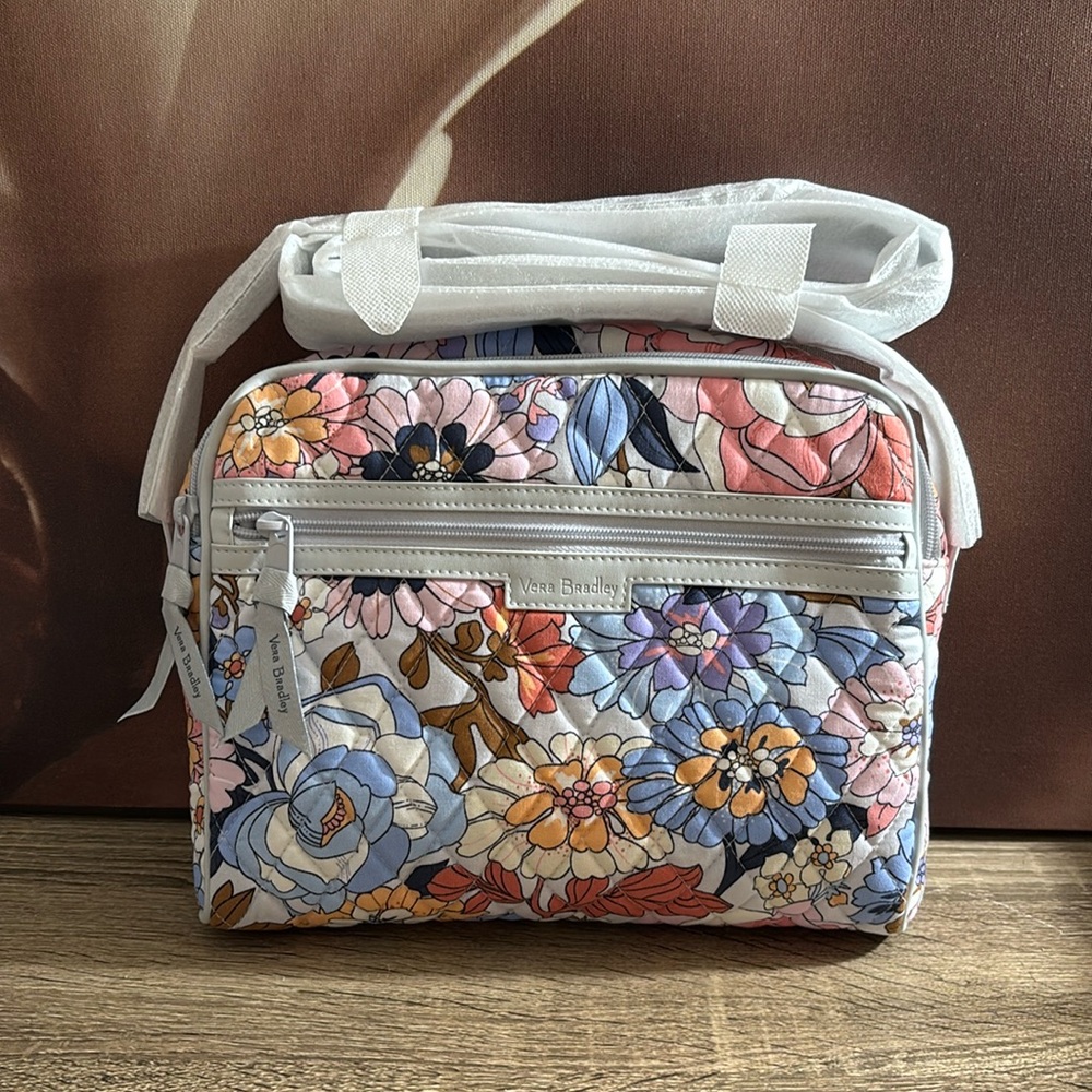 VB Trimmed Crossbody Bag in Cotton NWT